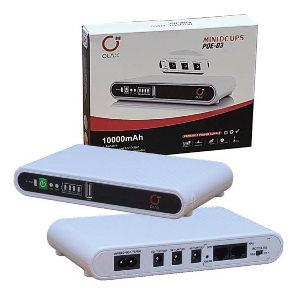 OLAX Mini DC UPS POE-D3 10000mAh fuente de poder portátil